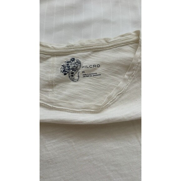 Pilcro Heritage Femme Tee XS Ruffle Sleeve Cream - Picture 4 of 6